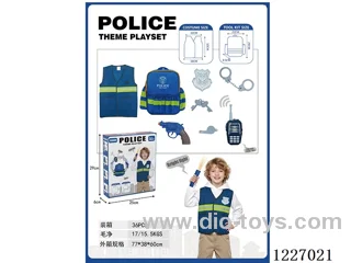 police set + walkie-talkie with music (not included 2*AAA)