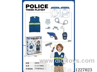 police set + walkie-talkie with music (not included 2*AAA)