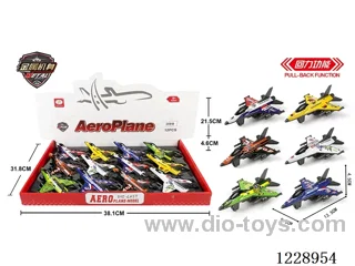 pull back fighter (Metal Iron Case)12 PCS