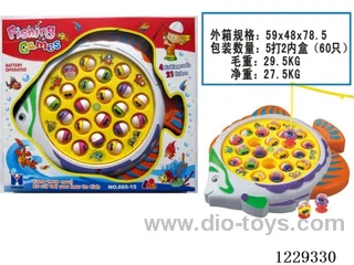 B/O fishing toys with music (21 fish)
