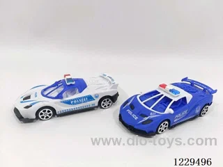 Pull back police car 2 colors mixed