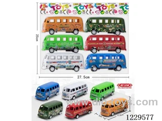 Pull back bus car (6PCS)