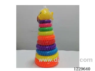 10-layer circle stacking (cartoon fish)