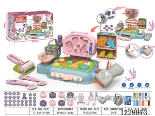 Colored mud set 55PCS + main body(2*AAA not included)