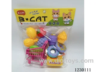 Cashier Shopping Cart Fruit Set