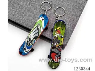 Free Wheel Finger Skateboard Key Chain