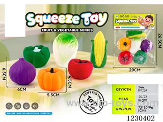 Rubber BB Whistle 6 Vegetable Varieties