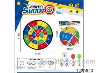 Digital Foldable Dartboard Sticky Ball Cloth Dartboard 74CM (Customizable Design) - Includes Darts