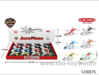 12pcs pull back plane/6 asst