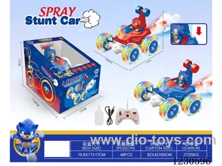 rc stunt car with spray included battery
