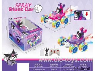 rc stunt car with spray included battery