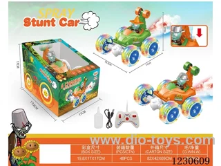 rc stunt car with spray included battery