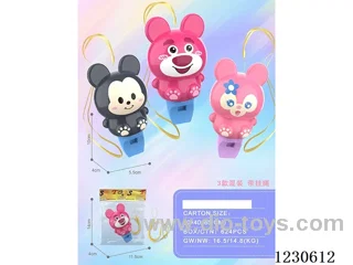 10*5.5 Disney doll whistle + lanyard, 3 types mixed