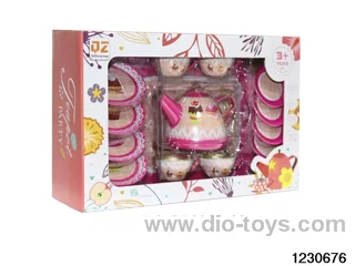 tea set in window box