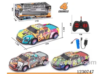 27MHZ 1:24 4ch Pickup Truck Alloy RC Car with Lights, Battery Included