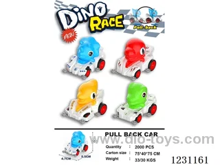 pull back dinosaur car