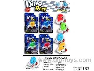 pull back dinosaur car