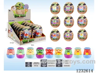 Cute Dinosaur Eggs Polyhedron & Magnifying Glass 12PCS