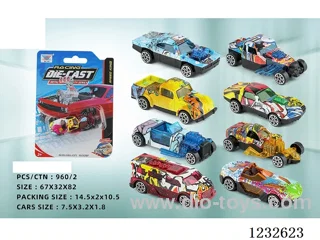 1:72 Alloy Free Wheel Car with Watermark