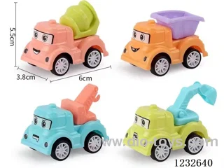 Cartoon Construction Vehicle-pull back
