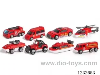Alloy Fire Truck -free wheel