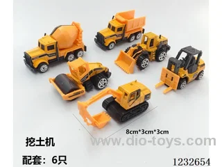 Alloy Construction Vehicle Series -free wheel