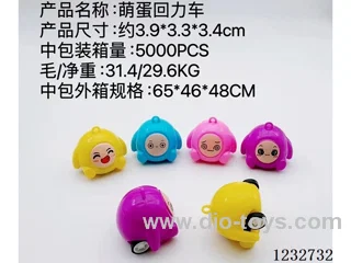 Cute egg pull-back car