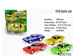 Animal pull-back cars