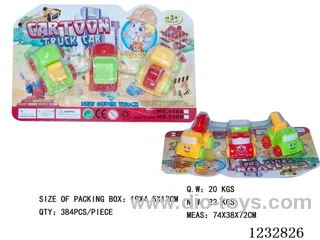Pull-back cartoon construction vehicle (3 PCS)