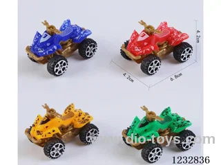 Pull back solid color beach motorcycle