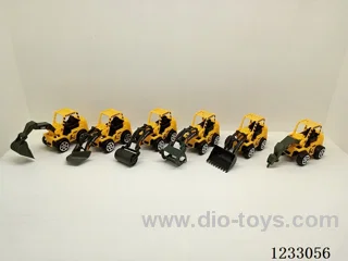 Pull-back construction vehicle