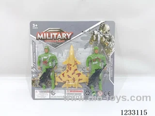 Soldier figure (2 pieces) with airplane