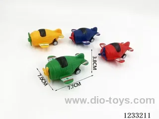 Pull Back Cartoon Airplane