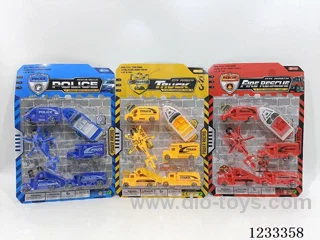 4 free wheel cars + 1 helicopter + speedboat