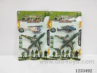 Pull-back airplane + model airplane