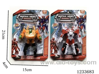 Solid Color Transforming Robot (2 types, 4 colors)