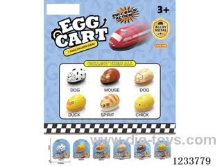Metal Car 6.5cm Pull Back Egg Car