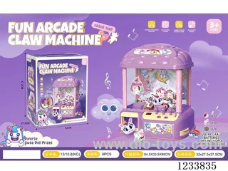 claw machine （10dolls+ 10capsule toys+12coin）