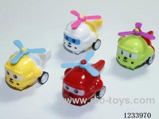 Pull-back helicopter