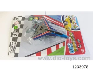 Pull-back fighter jet