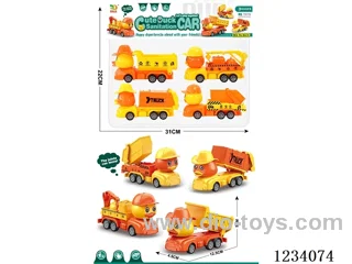 Pull Back Cute Duck Sanitation Truck