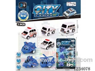 Police Car Airplane Pull Back