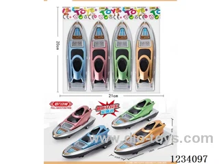 4-color pull-back yacht (metallic color) (4 pcs)
