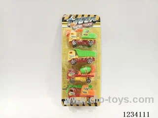 Pull Back Construction Vehicle (4 pieces)