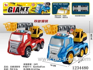 Ladder Fire Truck Free Wheel Car