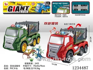 Ceratops + Pterosaur Transport Free Wheel Car