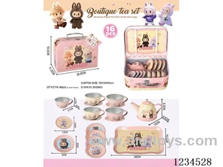 LABUBU tin tea set 16PCS