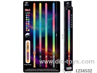 Alloy laser sword with gravity sensor vibration - 16 colors - battery included(90CM)