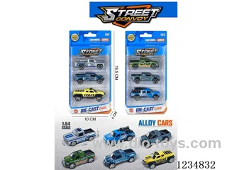 1:64 free wheel alloy car 2 mixed