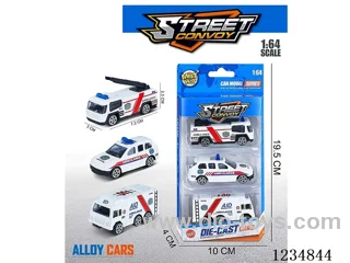 1:64 free wheel alloy car 2 mixed